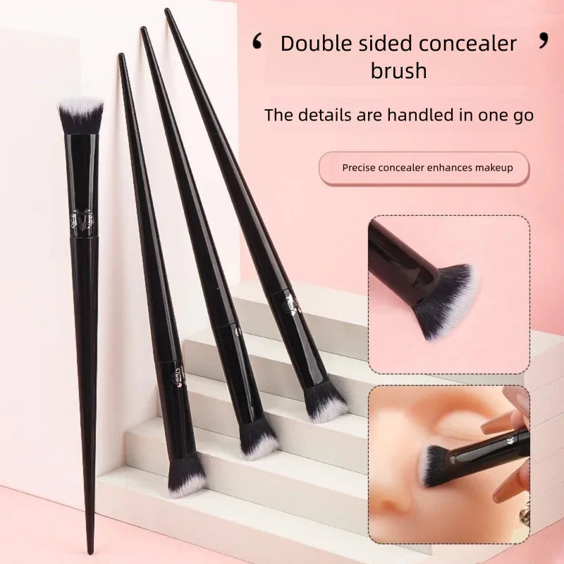 Concealer Makeup Brush Soft Fiber Hair Elegant Black Handle Powder Blusher Eye Shadow Foundation Make Up Brushes Beauty Tool