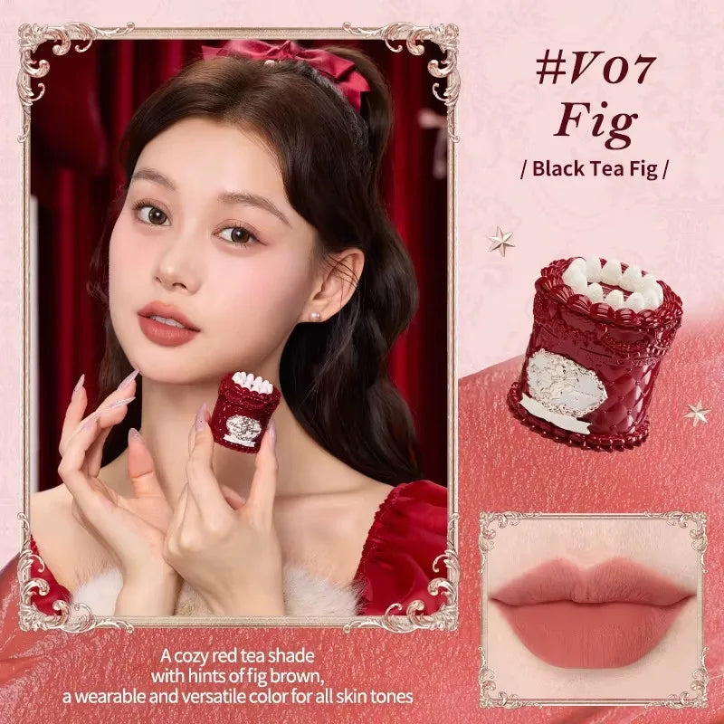 Flowerknows Strawberry Cupid Lipstick Cake Matte Velvet Lipgloss Lip Mud Makeup Korean Flower Know Lip Cream For Girls&Women