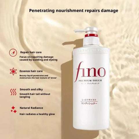 Fino Premium Touch Soaking Beauty Conditioner Repairing Dry Curly Damaged Long-lasting Moisturizing Oil-controlled Hair Care