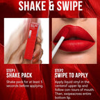 MLSMILE 6 Color Non-stick cup Velvet Satin Gloss Lip glaze Mist Liquid matte lipstick Waterproof long-lasting color liquid