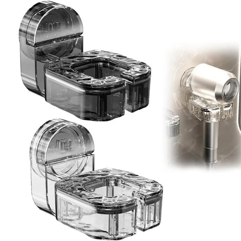 Punch-Free Wall Mounted Hair Dryer Holder,Suction Cup Rotating Lazy Hair Dryer Storage Bracket Hangers