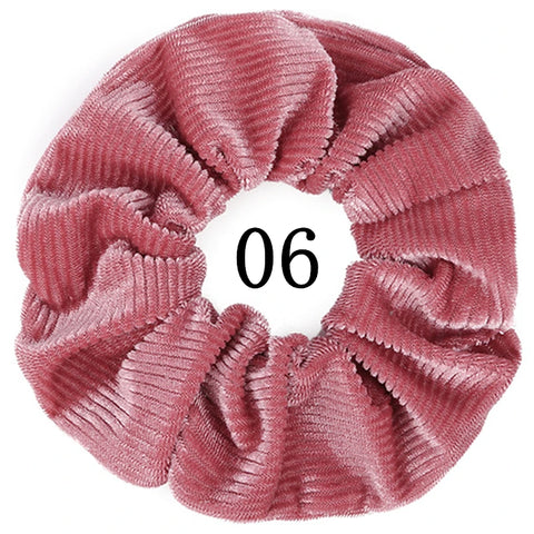 10/6/1pc Accesorios para el cabello chouchou cheveux femme hair scrunchies headband women ties velvet solid color Black set pack