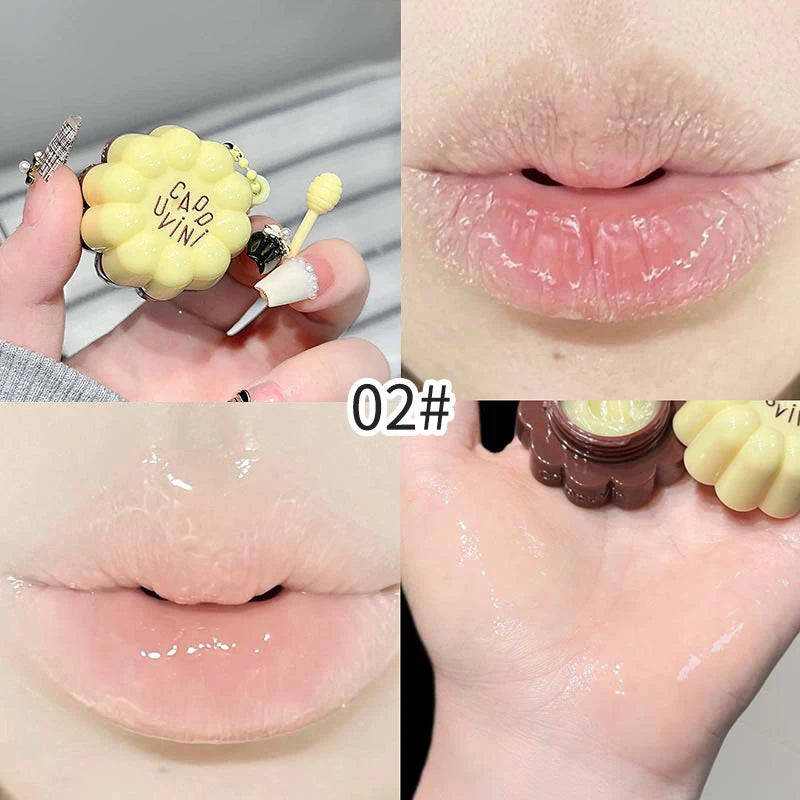 Cappuvini Macaron Fruit Flavor Lip Mask - Deeply Moisturizing Long-Lasting Hydration Soften Fine Lines Lip Care Lipstick Base