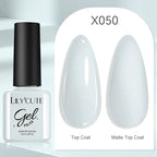 LILYCUTE 7ml Gold Sparkling Glitter Gel Nail Polish Semi Permanent UV Gel Soak off UV LED Nail Gel Varnish For Nail Manicure DIY