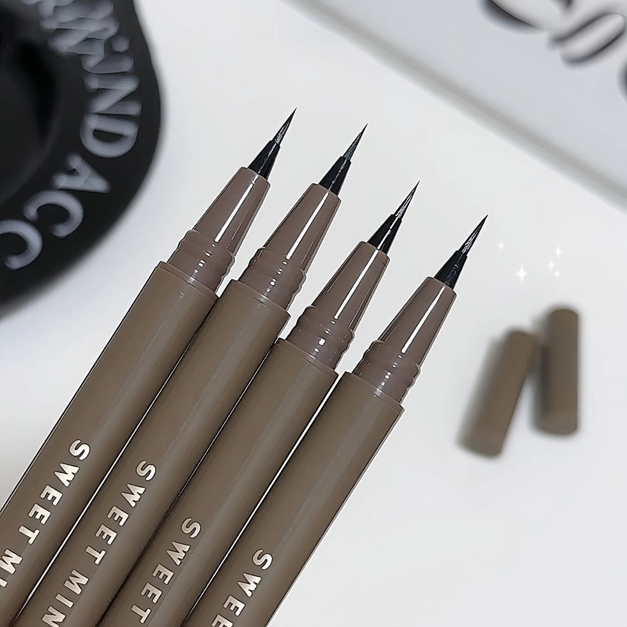 Waterproof Liquid Eyeliner Eyebrow Easy To Color Sweat-proof Eyebrow Pen 0.05MM Ultra Thin Head Eye Liner Eyelash Eye Makeup