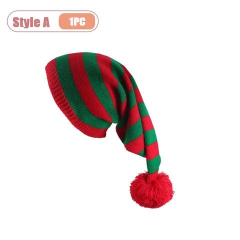 Christmas Hat Santa Costume Style Festive Beanie for Outdoor Activities Holiday Party Decoration and Christmas Gifts for Family