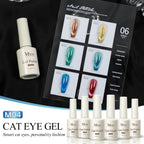 Magnetic Cat Eye Gel Nail Polish Set Red Pink UV Soak Off Gel Varnish Crystal 15ml Cat Eye Gel Lacquer Art Nails With Display
