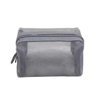 Mini Clear Nylon Mesh Cosmetic Bags Cute Women Small Lipstick Makeup Bags Pouch Data Line Key Earphone Organizer Case