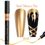 PUENTE 5ml Metallic Painting Liner Gel Polish Bright Mirror Effect Semi-Permanent UV Nail Varnish For Stunning French Nail Art