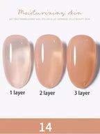 10ml 1-8pcs Milky White Quick Extension Gel Nail Polish Nude Construct Hard Semi Permanent Acrylic Extension Nail Art Varnish