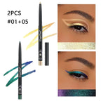 Chameleon Eyeliner Gel Pen Waterproof Shiny Chrome Eye Shadow Liner Pencil Glitter Pearl Green Gold Lying Silkworm Eyes Makeup