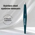 Stainless Steel Eyebrow Tweezers Precision Painless Tweezers for Eyebrow Shaping Trimming and Beard Care Tight-Fit Slant Tip