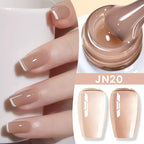 BORN PRETTY Milky White Jelly Nude Gel Nail Polish 10ml White Translucent Soak Off Gel Vernis Semi Permanent Need UV Light Cure