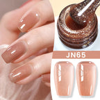 BORN PRETTY 83 Colors 10ml Jelly Nude Gel Nail Polish Autumn Amber Semi Transparent Manicure Soak off UV LED Nails Gel Varnish