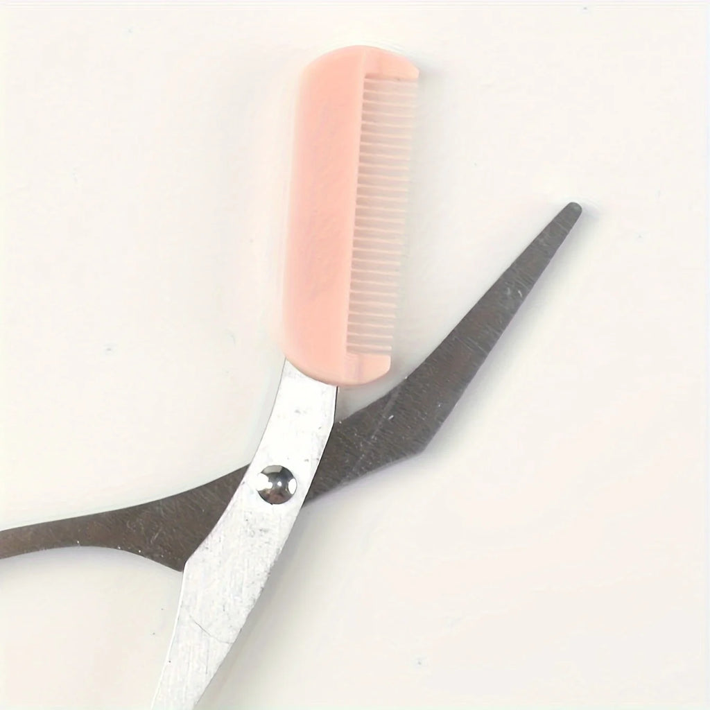 Eyebrow Razor Scissor  Stainless Steel Safe Anti-scratch Trimmer for Beginners Crescent Sharp Beauty Tool Multi-color