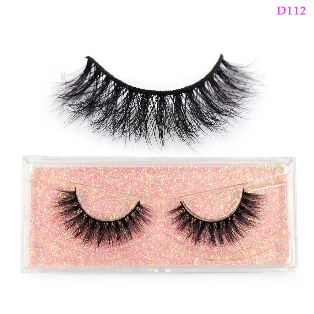 LEHUAMAO 3D Mink Lashes Makeup Eyelashes Natural Fluffy Long Fake Lashes Full Stripe Reusable False Eyelash Extension