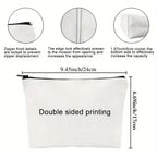 A TV Program Makeup Bag -Cute Multifunctional Zipper Bag for Women, Jewelry Storage Bag, Perfect Travel Zipper Small Storage Bag