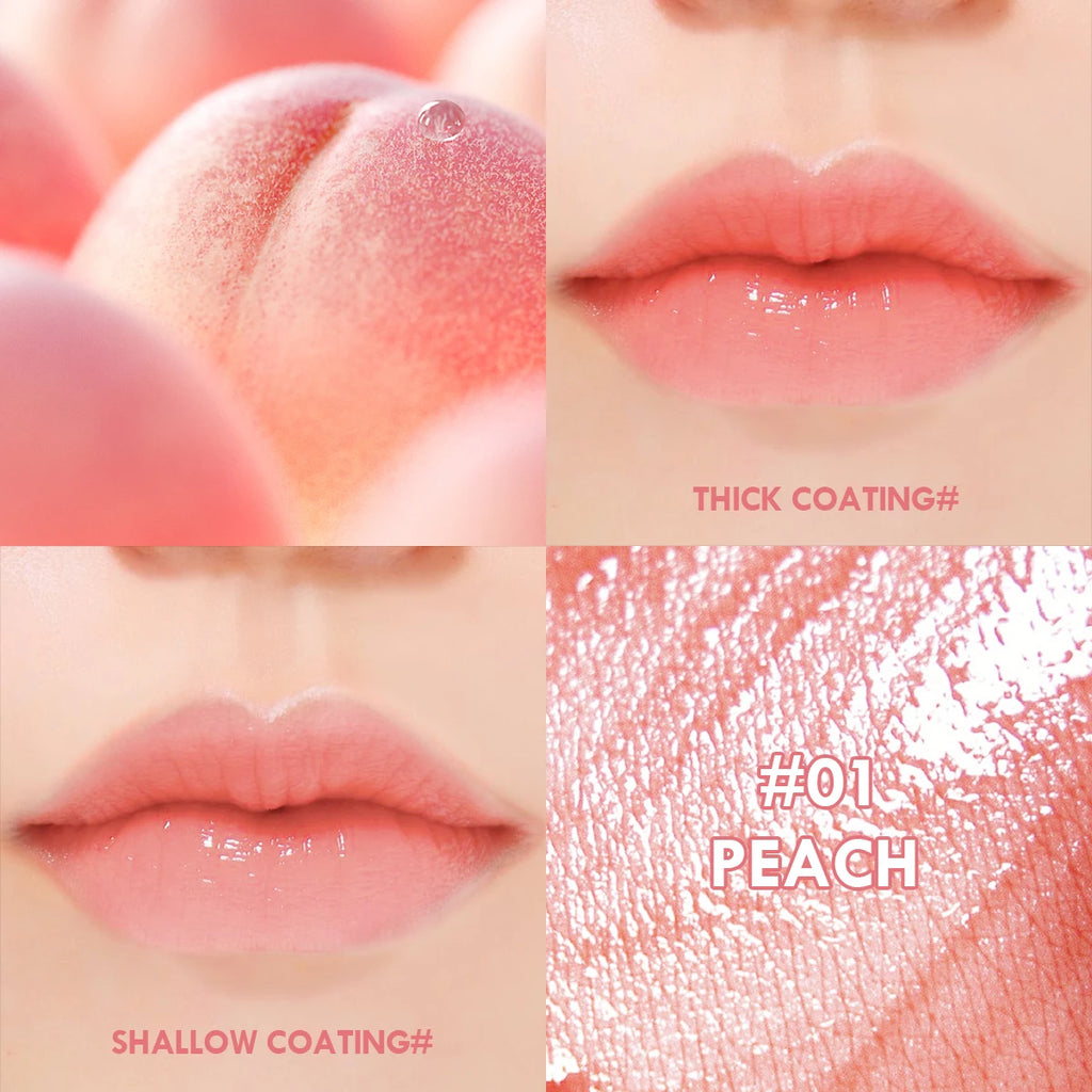 1PC Fruit Juice Lip Tint Non-stick Cup Liquid Lipstick and Blush 2 in1 Waterproof Smudge Proof Long Lasting Water Lip Stain