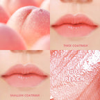 1PC Fruit Juice Lip Tint Non-stick Cup Liquid Lipstick and Blush 2 in1 Waterproof Smudge Proof Long Lasting Water Lip Stain