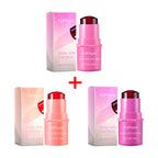 3-in-1 Milk Jelly Tint Facial Blusher Wand Moisturize Lasting Brightening Matte Rouge Cheek Contour Lipstick Stick Beauty Makeup