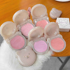 Cute Bear Water Light Blush Cream Vitality Pink Moisturizing Highlighter Face Blusher Easy to Apply Rouge