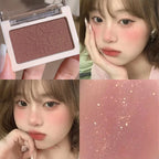 Smart, clear, monochrome blush matte, natural whitening, brightening cheeks, purple nude makeup, fine flash rouge