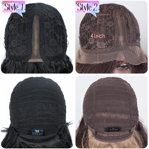 Noble Synthetic Lace Front Wig Long Wavy 36 " Body Wavy Side Part Lace Wig For Women Lace Front Wig Ombre Blonde Cosplay Wig