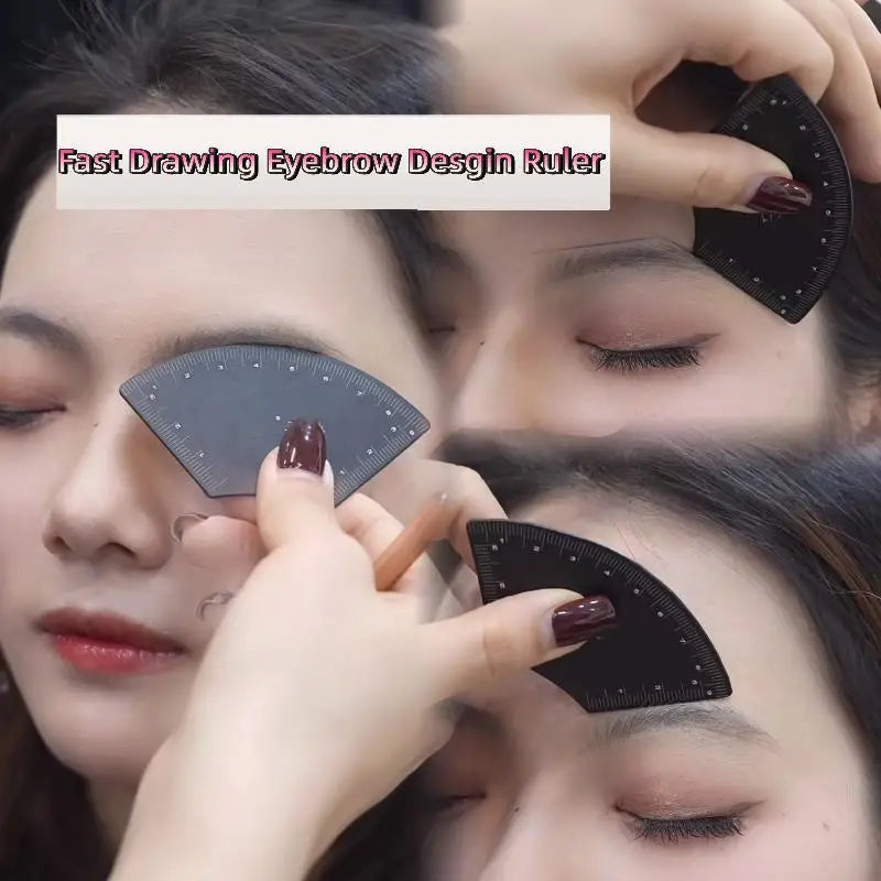 Stainless Steel Drawing Eyebrow Design Ruler for Tattoo Makeup Beginners Fast EyeBrow Drawing Auxiliary Tool Tattoo Accessories