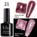 AWStorG 5ML Super Silver Metallic Gel Nail Polish Metal Effect Painting Gel Chromes Varnis Semi Permanent for Nail DIY