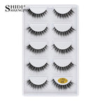 3/5 Pairs Hot Sale Natural Long 3D Mink Lashes Soft Short Faux Cils Handmade Fake Lashes Makeup Tool Eyelash Extension Maquiagem