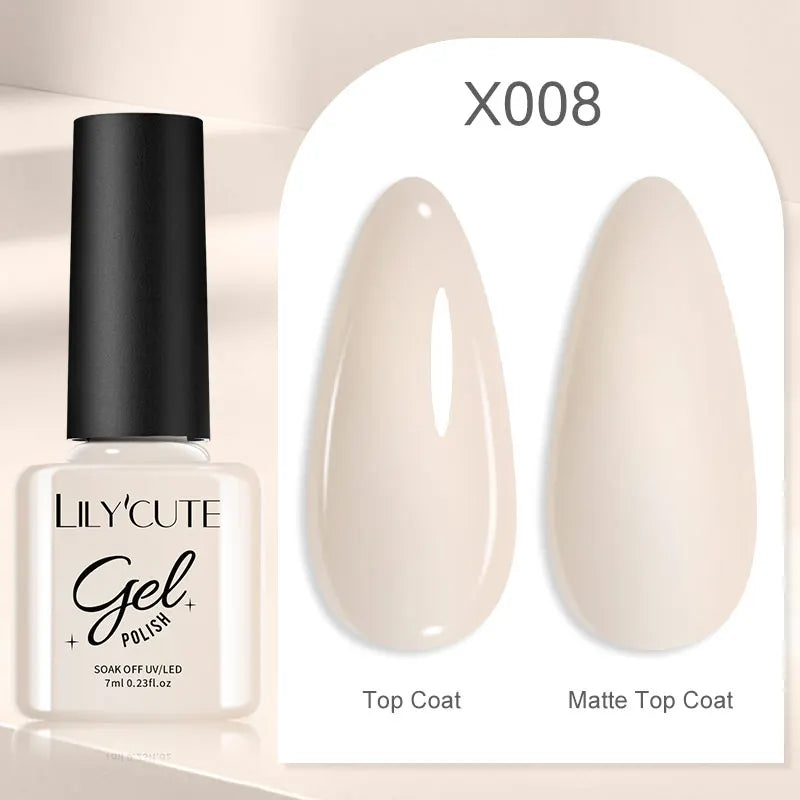 LILYCUTE  5ml Gold Sliver Metallic Liner Gel Nail Polish French Style Super Bright Mirror Pull Line Graffiti Painting Stripe Gel