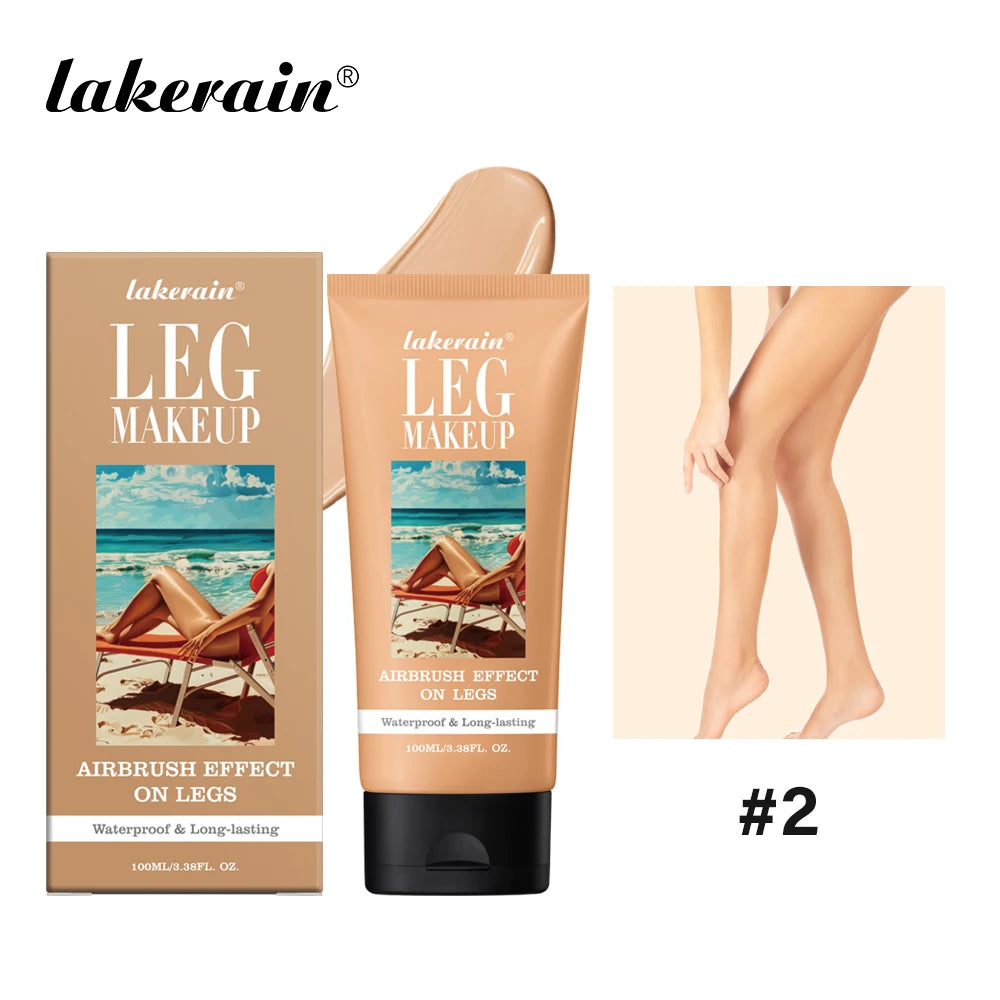 100ml Leg Makeup Long-lasting Waterproof And Anti-Transfer Concealer Even Skin Tone Wheat Tan Brown Liquid Foundation