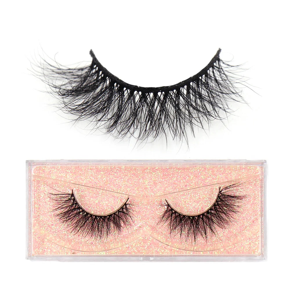 LEHUAMAO 3D Mink Lashes Makeup Eyelashes Natural Fluffy Long Fake Lashes Full Stripe Reusable False Eyelash Extension