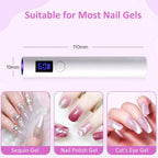 Sun Uv Led Nail Lamp Rechargeable Professional Mini Nail Dryer Uv Light Flash Cure Gel Nail Lamp Cordless For Nails Art/Uv Resin