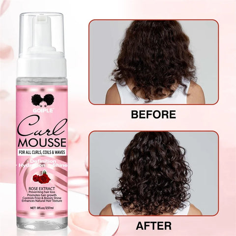Curl Defining Mousse Long Last Smooth and Shine Curly Conditioner for Control Frizz Women Curls Moisturize Foam Styling Products