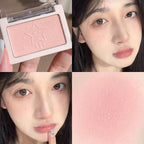 Smart, clear, monochrome blush matte, natural whitening, brightening cheeks, purple nude makeup, fine flash rouge