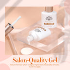 BORN PRETTY Milky White Gel Nail Polish 10ML Opal Jelly White Translucent Natural Color Nails Art Manicure Nail Supplies