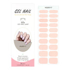 Leopard Semi-Cured Gel Nail Strips Simple Transparent Color Adhesive Long Lasting Gel Nail Stickers Harden In UV Lamp Need