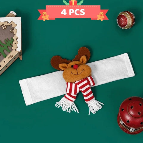 Christmas Cartoon Curtain Clasp Penguin Santa Claus Snowman Elk Holder Xmas Decor For Home Accessories