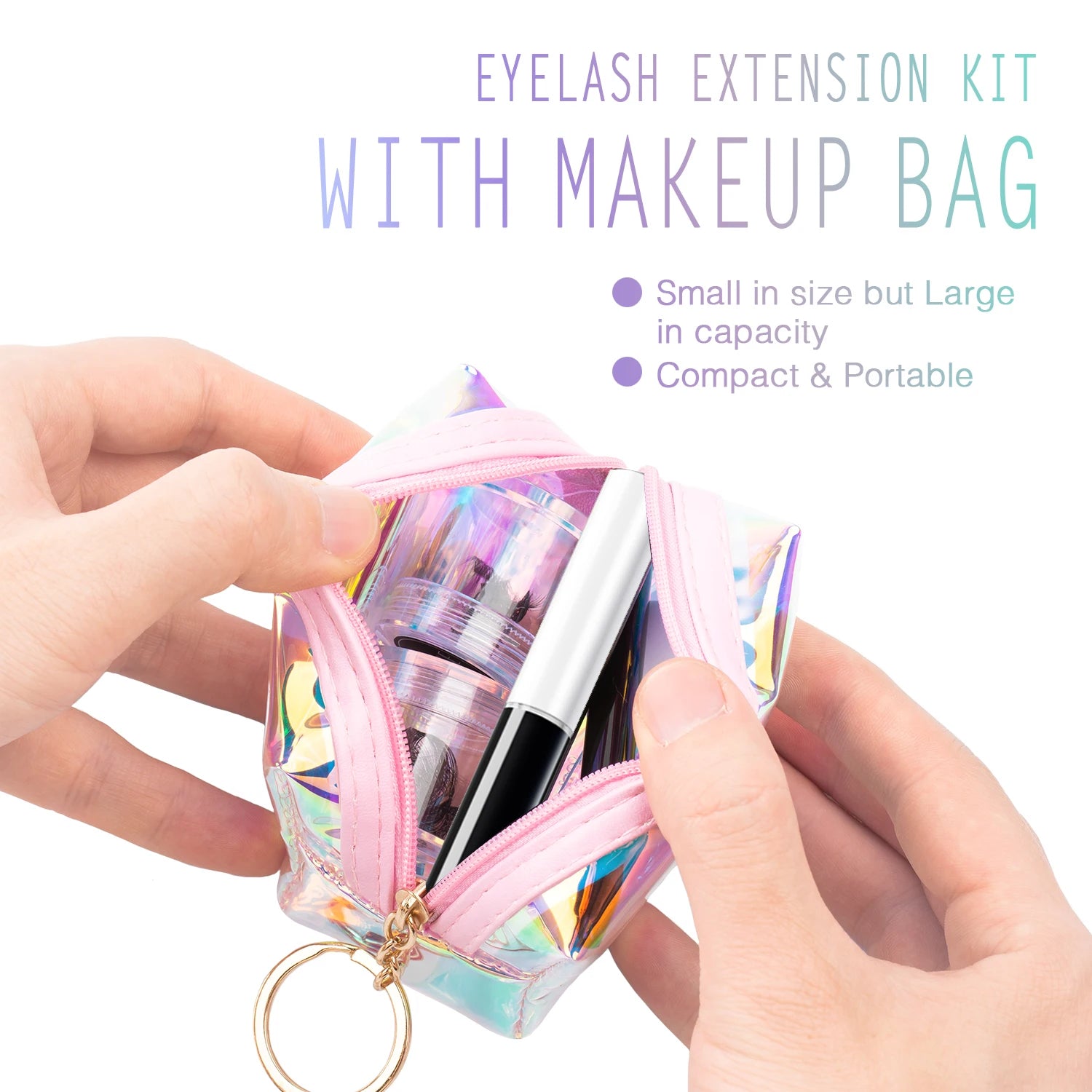 DIY Eyelash Extension Kit With 3D Volume 12/14mm Lash Clusters Individual Lashes Coating Remover Tweezers Eyelash Glue