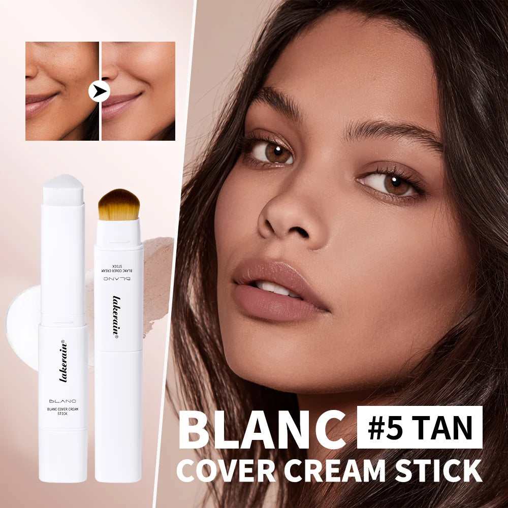2-in-1 Color-Changing Foundation Stick Liquid Lightweight Moisturizing Brightening Foundation Color Changing For All Skin Types