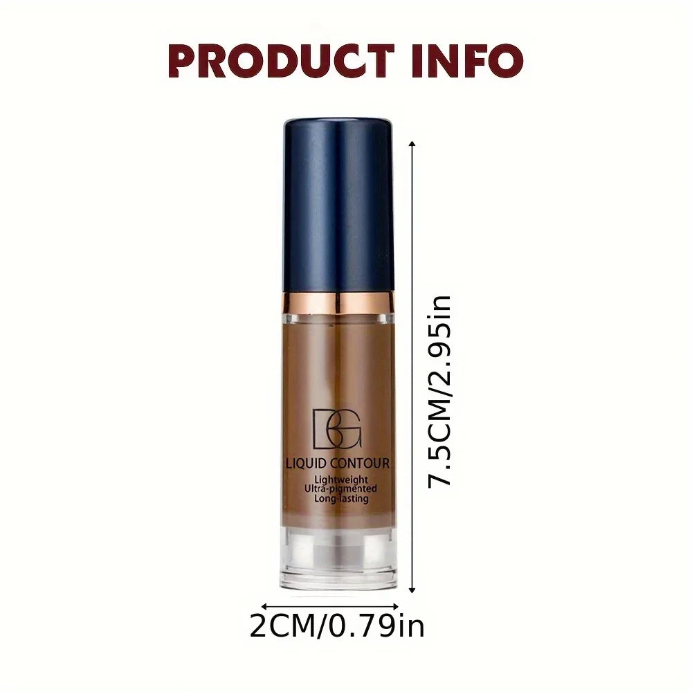 2 Colors Liquid Contour Cream, Long-Lasting Matte Effect, Silky And Waterproof Texture, Matte Effect, Face Bronzer, Face Makeup