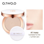 O.TWO.O Oil-Control Face Pressed Powder Silk Smooth Makeup Setting Powder Waterproof Concealer Long Lasting Soft Face Powder