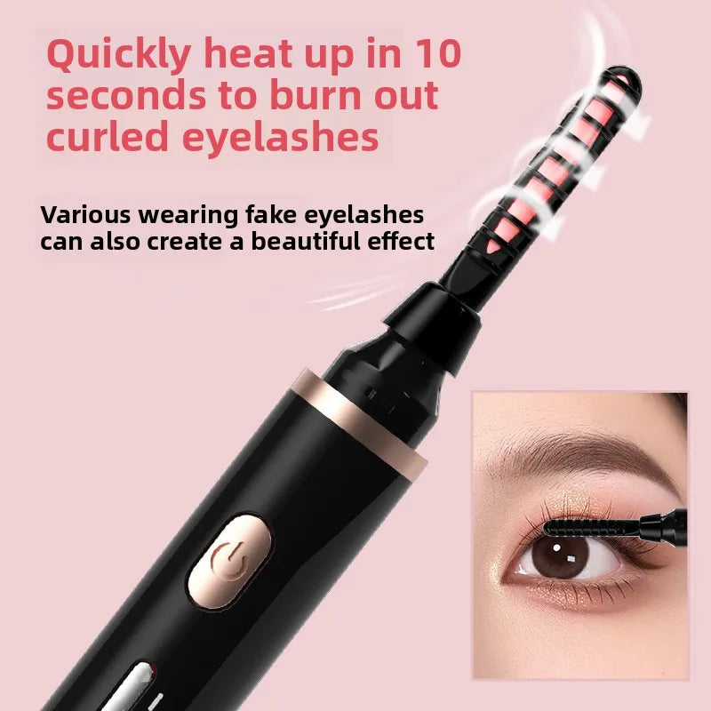 Portable Heated Electric Women Stereotypes Eyelash Curler USB Rechargeable Long Lasting Eyelash Curler Quick Heated Beauty Tools