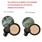 Ocheal BB Cream Air Cushion Compact Make Up Foundation Concealer Cream for Face Cosmetics Makeup Mushroom Head Puff