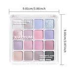 XIAOYUMI 16-Color Sunset Contour & Highlighter Palette – Waterproof, Long-Lasting, Eye & Face Makeup, Unisex, Certified
