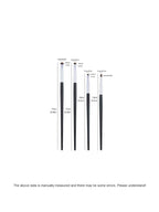 1 Set Of 4 Black Eye Detail Makeup Brushes Pony Hair Precision Eye Shadow Lying Silkworm Brightening Eyeliner Applicator Small