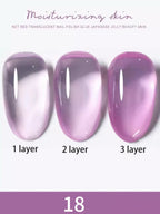 1-30pcs PSK Nude Pink Color Nail Art Ice Transparent Bare Color Nail Enamel 2026 New Net Red Popular White Gel Nail Polish