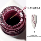 Silver/Gold Metal Gel Metallic Nail Polish Chrome 3D Metal Painted Gel Polish 5ml Liquid Mirror Effect Glossy Shine Manicure