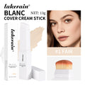 Lakerain Color Changing Foundation Stick High-coverage Oil Control Concealer Skincare Ingredients Concealer Foundation 2-in-1